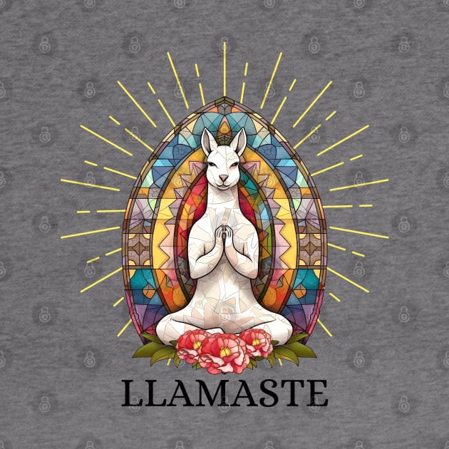 Llamaste. Funny Yoga Saying Phrase Workout Motivation by JK Mercha